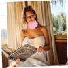 OSOLADY Neck Wrinkle Prevention Wrap Essential Oils Moisturizing Neck Mask for Skin Care Reduces Fine Lines and Nourishes Skin Pink view 4