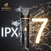 Electric Razor for Men, IPX7 Waterproof Versatile Shaver for Temple, Groin, Nose, Ear Hairs, Beard, Body Hair Trimmer for Men, Painless Grooming Kit with 2 Replaceable Ceramic Blade Heads view 3