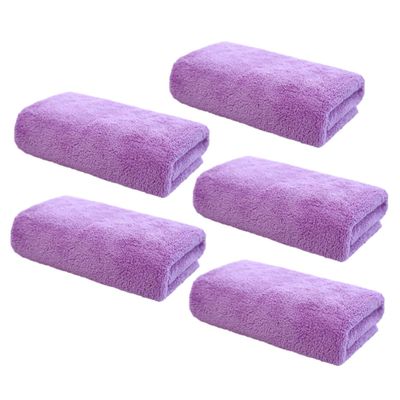Healeved 5pcs Microfiber Makeup Remover Towel Facial Washcloth for Women High Absorbency Portable for Travel and Home Use