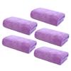 Healeved 5pcs Microfiber Makeup Remover Towel Facial Washcloth for Women High Absorbency Portable for Travel and Home Use view 1