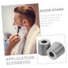 MUSISALY 2pcs Razor Holding Base Small Desktop Razor Stand Portable Holder for Men Shaving view 3