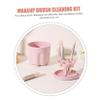 BELLIFFY 1set Creative Makeup Brush Cleaning Pad Kit Durable Scrubbing Bowl for Efficient Cleaning of Makeup Brushes Compact Design for Easy Storage view 2