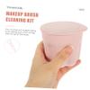 BELLIFFY 1set Creative Makeup Brush Cleaning Pad Kit Durable Scrubbing Bowl for Efficient Cleaning of Makeup Brushes Compact Design for Easy Storage view 4