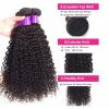 Bustards Hair Bundles Kinky Curly Bundles Human Hair Bundles 8-40 Inch Curly Brazilian Remy Hair Bundle Natural Double Weft Human Hair Extensions for Black Women Weave Bundles(24inches) view 3