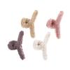 NULYLU 4pcs Fluffy Plush Hair Claw Clips for Girls Unique Non-slip Hair Styling Clips Soft and Comfortable Hold for Long Curly Straight Accessories for Daily Use view 1