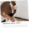 NULYLU 4pcs Fluffy Plush Hair Claw Clips for Girls Unique Non-slip Hair Styling Clips Soft and Comfortable Hold for Long Curly Straight Accessories for Daily Use view 4