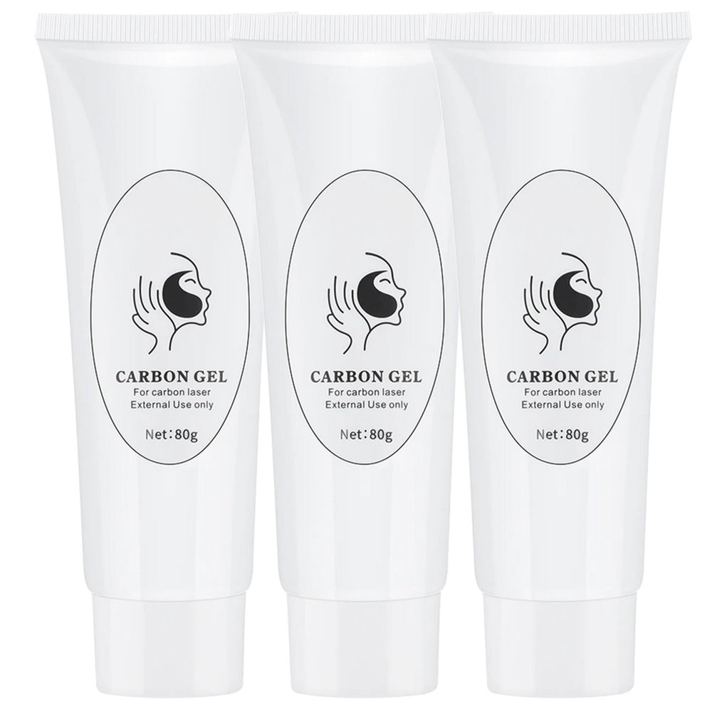 Carbon Peeling Gel, Gel for Laser Hair Removal Facial Skincare, Black Doll Carbon Peel Cream for Facial Deep Cleansing & Rejuvenation(3PC)