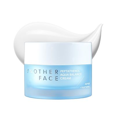 ANOTHERFACE PEPTATHENOL Aqua Balance Cream 1.69 Fl Oz, Peptide Moisturizer for Firm Skin, Ceramide Repairing Barrier for Anit-Aging, Hyaluronic Hydrating for Dry Skin, Vegan, Korean Skin Care