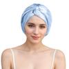 100% Mulberry Silk Bonnet for Women Hair Care, Grade 6A Silk Sleeping Cap - Stay On All Night Hair Wrap for Sleeping (Ocean Blue/12, One Size-Medium) view 1