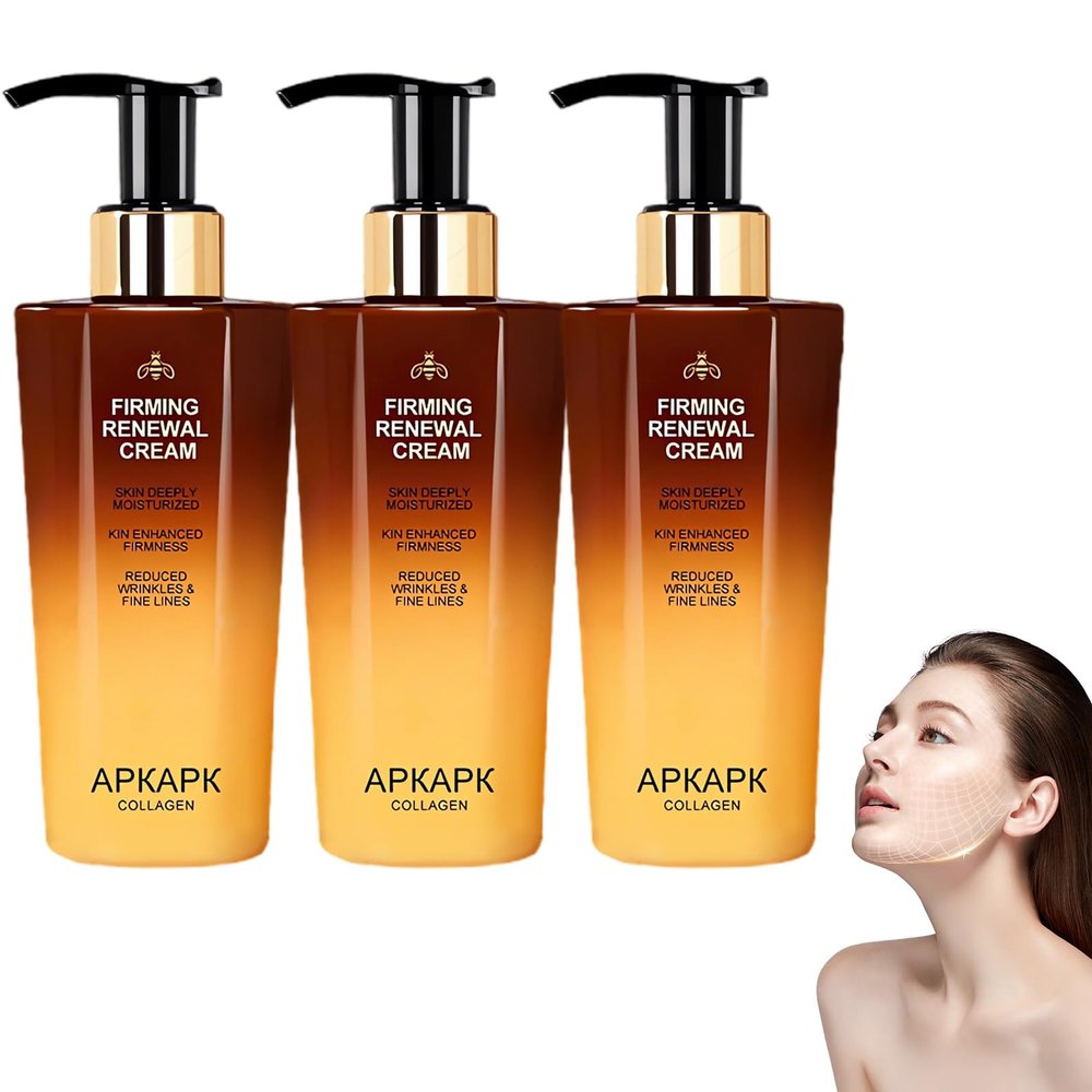 AEEHFENG Firming & Renewal Cream, Advanced Renewal Firming Moisturizing Cream, Deep Hydration, Restore Skin Elasticity for All Skin Types (3 Bottle)