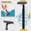 150 Pack Individually Wrapped Twin Blade Razors with Clear Safety Cap,Multipurpose Portable Shave Razor for Bathing Hotel Travel,Black(150 Count) view 2