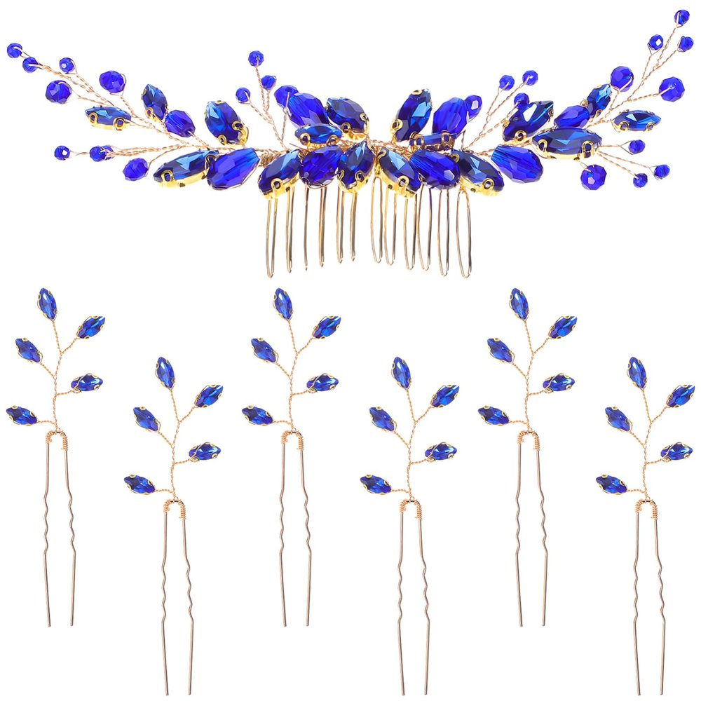 Beaupretty Wedding Hair Comb Bridal Pins Wedding Hairpins Rhinestone Hair Accessories For Women Bridal
