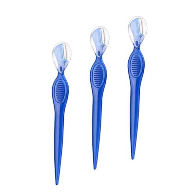 Healeved 3pcs Eyebrow Razors Stainless Steel Trimmers Beauty Tools Portable for Travel Makeup Bag