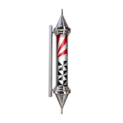 Dntum Barber Pole Light Barber Shop LED Barbers Pole Rotating Wall Lights Hair Salon Logo Salon Shop Sign Outdoor Waterproof Wall Light,C