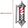 Dntum Barber Pole Light Barber Shop LED Barbers Pole Rotating Wall Lights Hair Salon Logo Salon Shop Sign Outdoor Waterproof Wall Light,C view 2