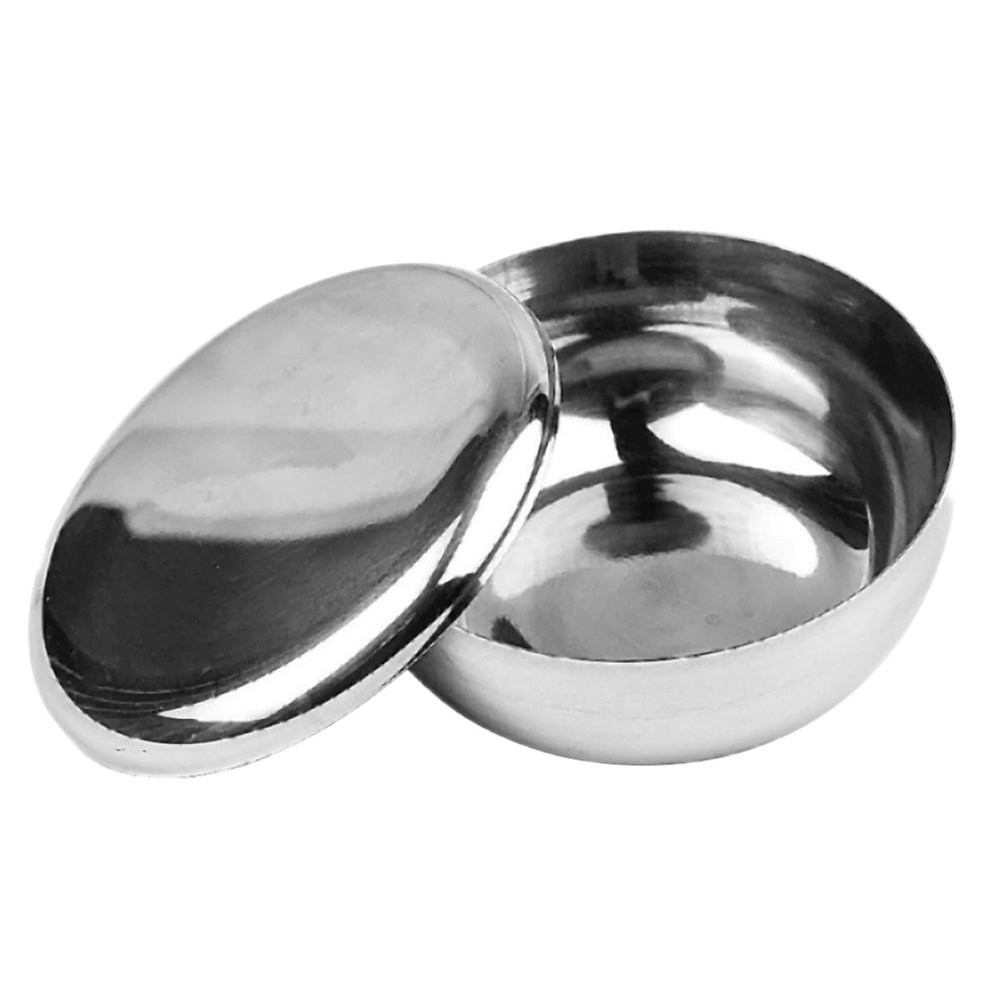 Healeved Men's Shaving Bowl Stainless Steel Razor for Wet Shaving Bubble Lid Included