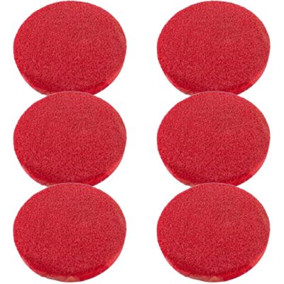 6 Pcs Round Makeup Remover Pads Extra Thick Red Cosmetic Sponge Face Cleaning Sponge Reusable Facial Sponges For Washing Face