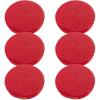 6 Pcs Round Makeup Remover Pads Extra Thick Red Cosmetic Sponge Face Cleaning Sponge Reusable Facial Sponges For Washing Face view 1