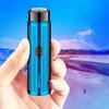 Mini Portable USB Rechargeable Electric Shaver  Compact & Waterproof Razor for Men & Women | Travel-Friendly, Precision Grooming for Face & Body | Ultra-Smooth Dry Shave | USB Charging - Blue view 4