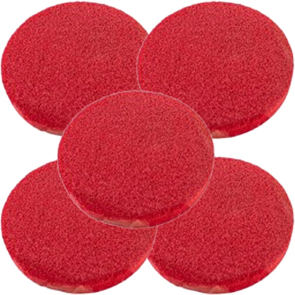 5 Pcs Extra Thick Red Cosmetic Sponge Reusable Makeup Remover Pads Clean Sponge Facial Cleaning Sponges Face Wash Sponges Reusable