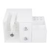 Acrylic Eyelash Extension Tray Set with Sliding Drawers Pro Grade Lash for Salons Artists Clear Space Saving view 1