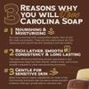 Carolina Castile Soap Vegan Unscented Castile Bar Soap  3 Bars of Natural Soap for Men, Women, and Kids  Gentle, Hydrating Castile Soap Bars with Organic Cocoa Butter and Olive Oil, 5 Oz. Each view 2