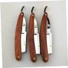 Healeved Wooden Handle Manual Razor for Men Straight Razor Barber Supplies Safe Shaving for Beard Sideburns Short Fine Hair view 4