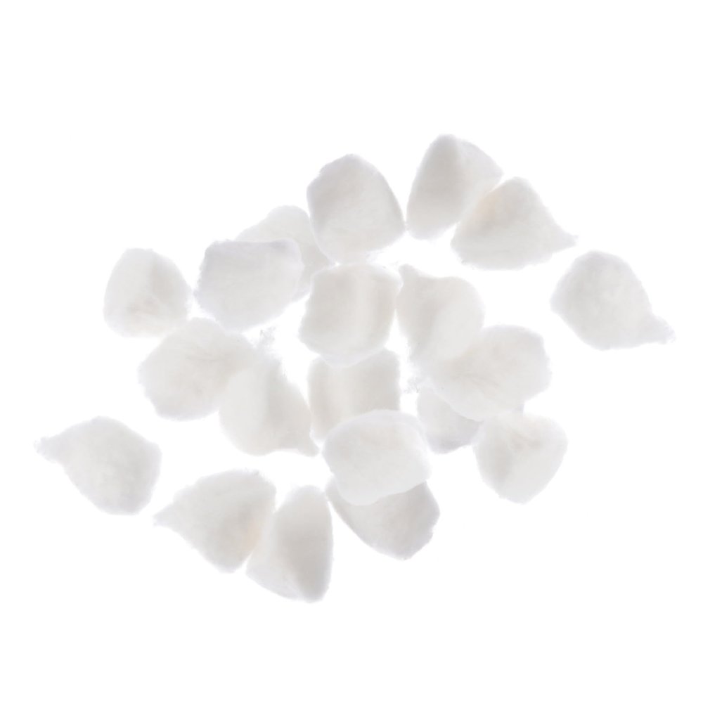 NULYLU 12bags Cosmetic Cotton Balls Absorbent Non-Medical Degreasing Cotton for Makeup Removal Daily Use for Home