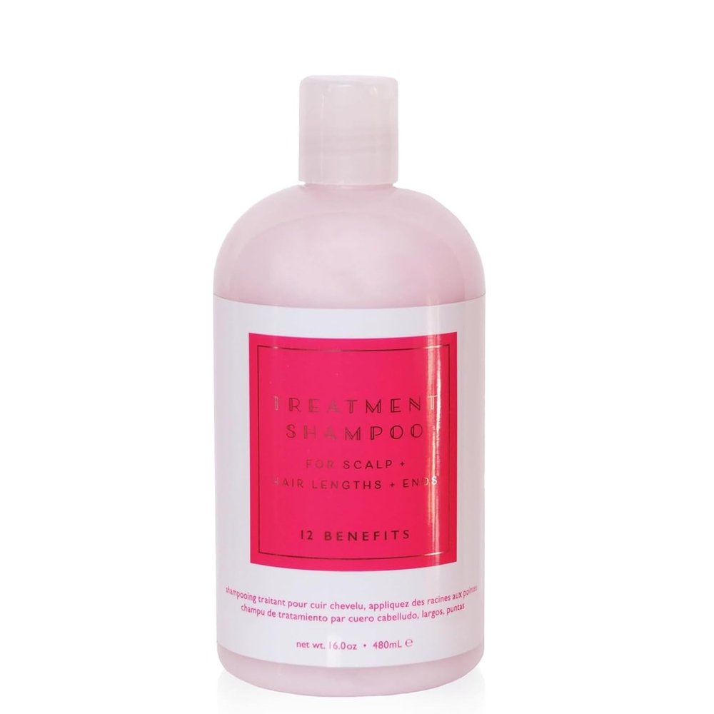 12 Benefits Treatment Shampoo  Hydrating Scalp Treatment, Gentle, Effective Cleanse, Sulfate-Free Shampoo for Dry, Damaged, and Color-Treated Hair, 16 Fl Oz (480 ML)