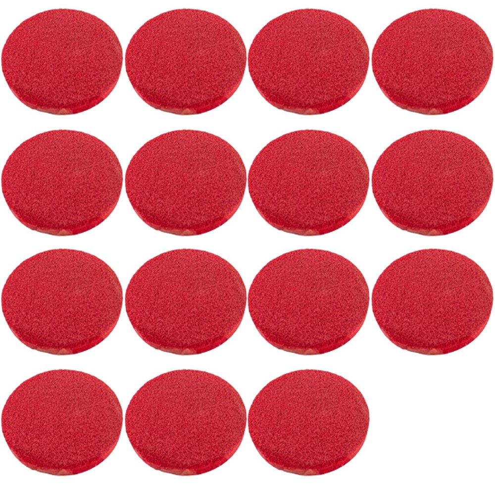 15 Pcs Red Cosmetic Sponges Round Exfoliating Face Wash Sponge Cosmetic Facial Sponge Makeup Remover Pads Reusable Face Cleaning Sponges