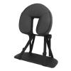 Massage Headrest for Bed, Massage Pillow Face Down Adjustable Folding Massage Table Face Cradle Pillow Beauty Bed Headrest Cradle U Shape Massage Face Cradle for Beauty Salon Black view 3