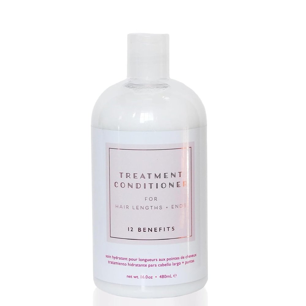 12 Benefits Sulfate-Free Hydrating Hair Treatment Conditioner - Softens & Deeply Hydrates Dry Hair, With Argan-, Avocado-, Marula-, and Grapeseed Oil + Noni Berry Extract, 16.9 Fl Oz (480 ML)