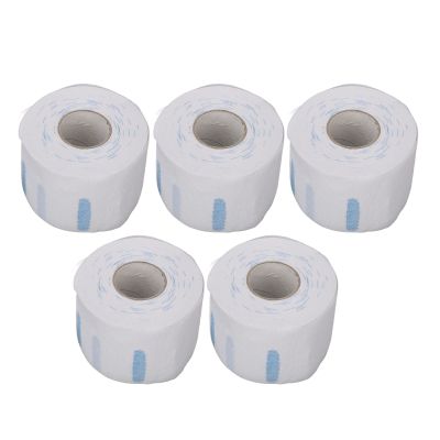 Neck Strips Barber, Barber Paper Neck Strips Stretchy Paper Neck Strips Barbering Supplies 5 Rolls Disposable Barber Accessories for Hairdressing, Barbershop