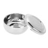 STAINLESS STEEL SHAVING MUG CONTAINER WITH LID FOR HOME AND TRAVEL view 1