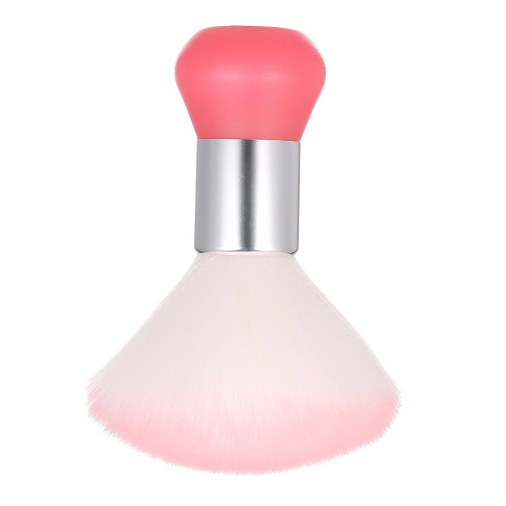 Barber Brush, Nail Brush Neck Duster Brush,Barber Neck Duster Brush, Hair, ABS, Dark Green, Brush For Nails With a Compact Size of 15 * 8 * 5 Cm (Pink)