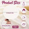12 Pcs Round Makeup Sponges for Foundation Facial Powders Puff Powders Blender for Liquid Foundation Cream Powdes Concealer Cosmetic Sponge Round Foam Pad - Wet Dry Use view 2