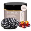 SAVION Raw Batana Oil for Hair Growth - 100% Pure Unrefined Organic Batana Oil Paste, Natural Hair Treatment for Thick Strong Strands - Honduras Sourced - Includes a Shower Cap, 4 Fl Oz, 120 ML view 1