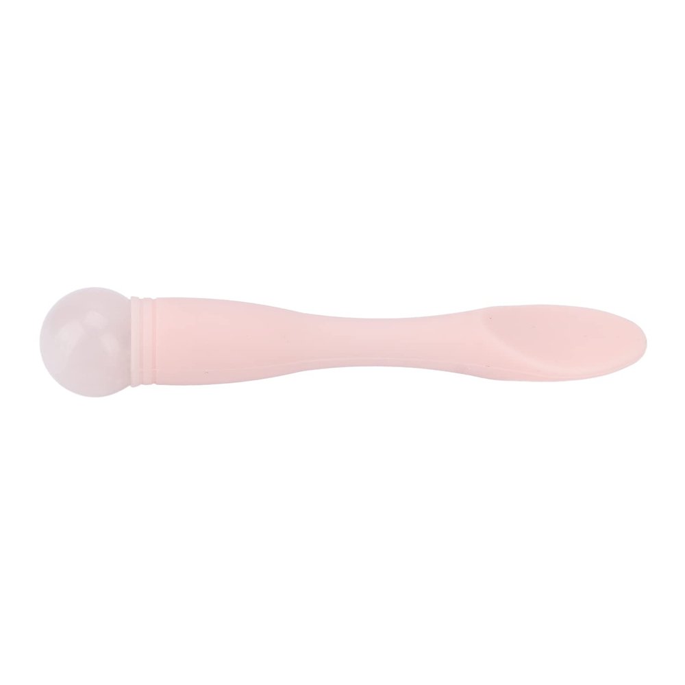 Eye Cream Applicator, Eye Roller Jadestone Eye Massage Professional Silicone Face Eye Cream Applicator Spatula for Skin Care