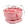 SOESFOUFU Portable Hard Wax Warmer with Foldable Silicone Pot for Quick Hair Removal Home and Travel Use Easy Cleaning High-efficiency Heating Device Us Plug Pink view 2