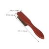 SOESFOUFU 2pcs Wooden Beard Brush Set Portable Hair Grooming Brush for Detangling and Smoothing Facial Hair for All Beard Lengths and Travel Use view 2