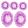 Invisible Bun Hair Net Set, 5Pcs Purple Mesh Cloth Hair Accessories view 1