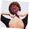 Invisible Bun Hair Net Set, 5Pcs Purple Mesh Cloth Hair Accessories view 4
