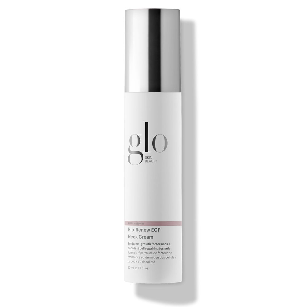 Glo Skin Beauty Bio-Renew EGF Neck Cream - Epidermal Growth Factor Neck + Dcollet Cell Repairing Formula, Reduce the Appearance of Wrinkles, Fine Lines Crepey & Sagging Skin