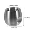 FRCOLOR Double Layer Stainless Steel Shaving Cup for Men -drop Mug for Foaming Shaving Versatile Bowl for Salon and Home Use view 2