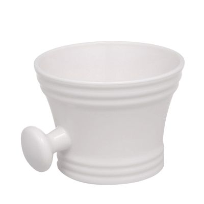 ChuYiElegance Modern Shaving Soap Bowl with Handle Gifts Wide Mouth Shave Soap and Cream Bowl,