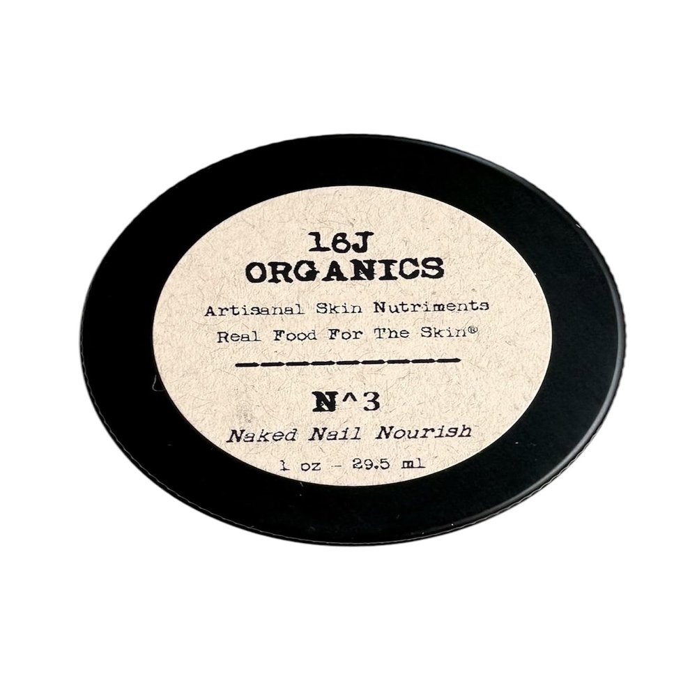 N3 Naked Nail Nourish - Nourishing Cuticle & Nail Balm | Food-Grade Formula for Healthier Nails by 16J Organics