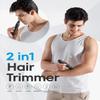 VG VOGCREST Electric Bikini Trimmer: 2 in1 Body Facial Hair Remover - Painless Pubic Hair Shaver (Black) view 2
