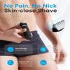 VG VOGCREST Electric Bikini Trimmer: 2 in1 Body Facial Hair Remover - Painless Pubic Hair Shaver (Black) view 3