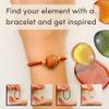 By Lilla Zodiac Bracelet Hair Ties for Women Hair Tie Bracelet with Gold Accents - Boho Jewelry for Wrist and Ponytail (Libra) view 3