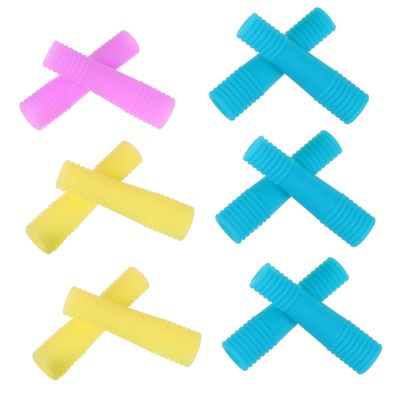 GARVALON Silicone Nail Scissors Handle Covers Cuticle Trimmer Protector Non-slip Pairs Set for Women Random Color